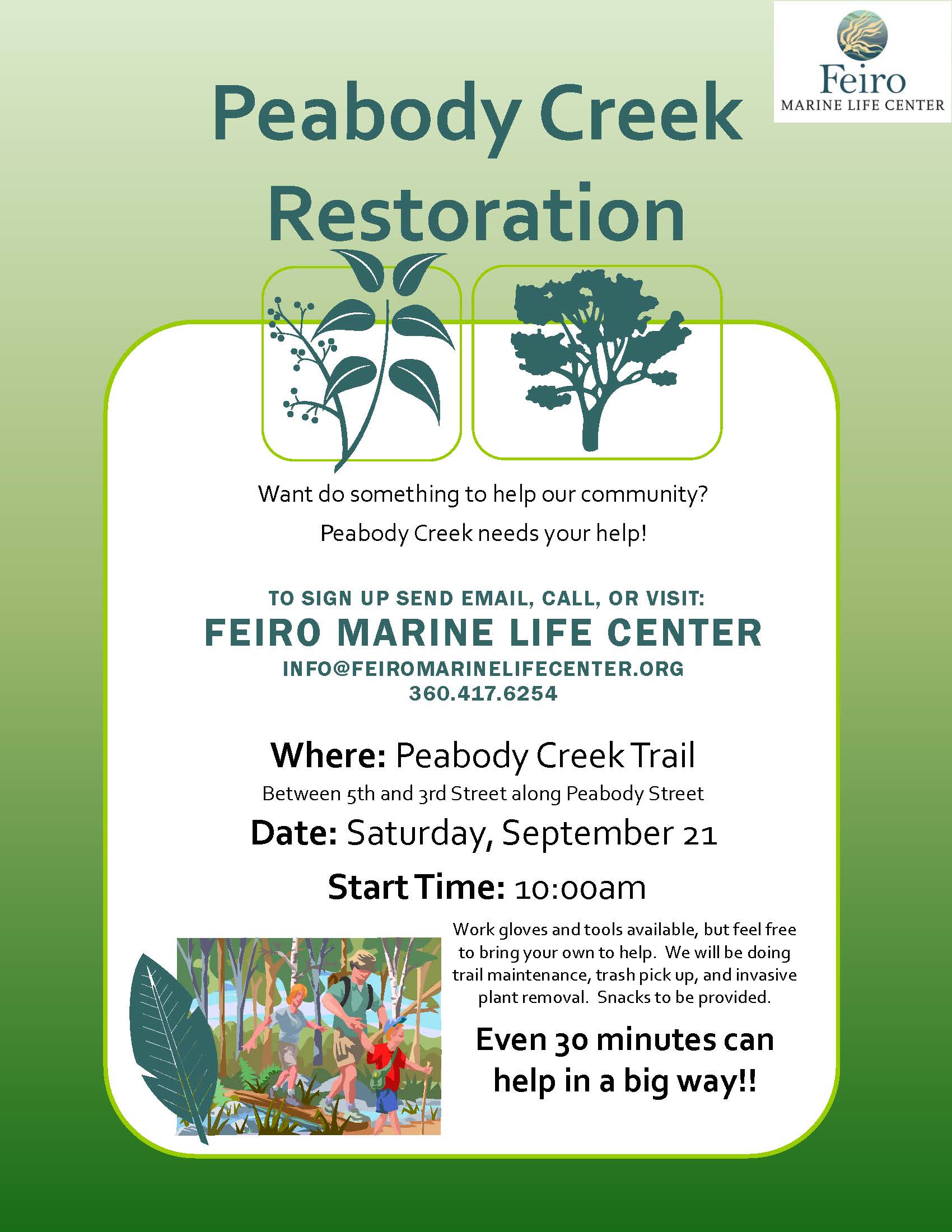 EVENT: Sept 21st in PA - Peabody Creek Restoration